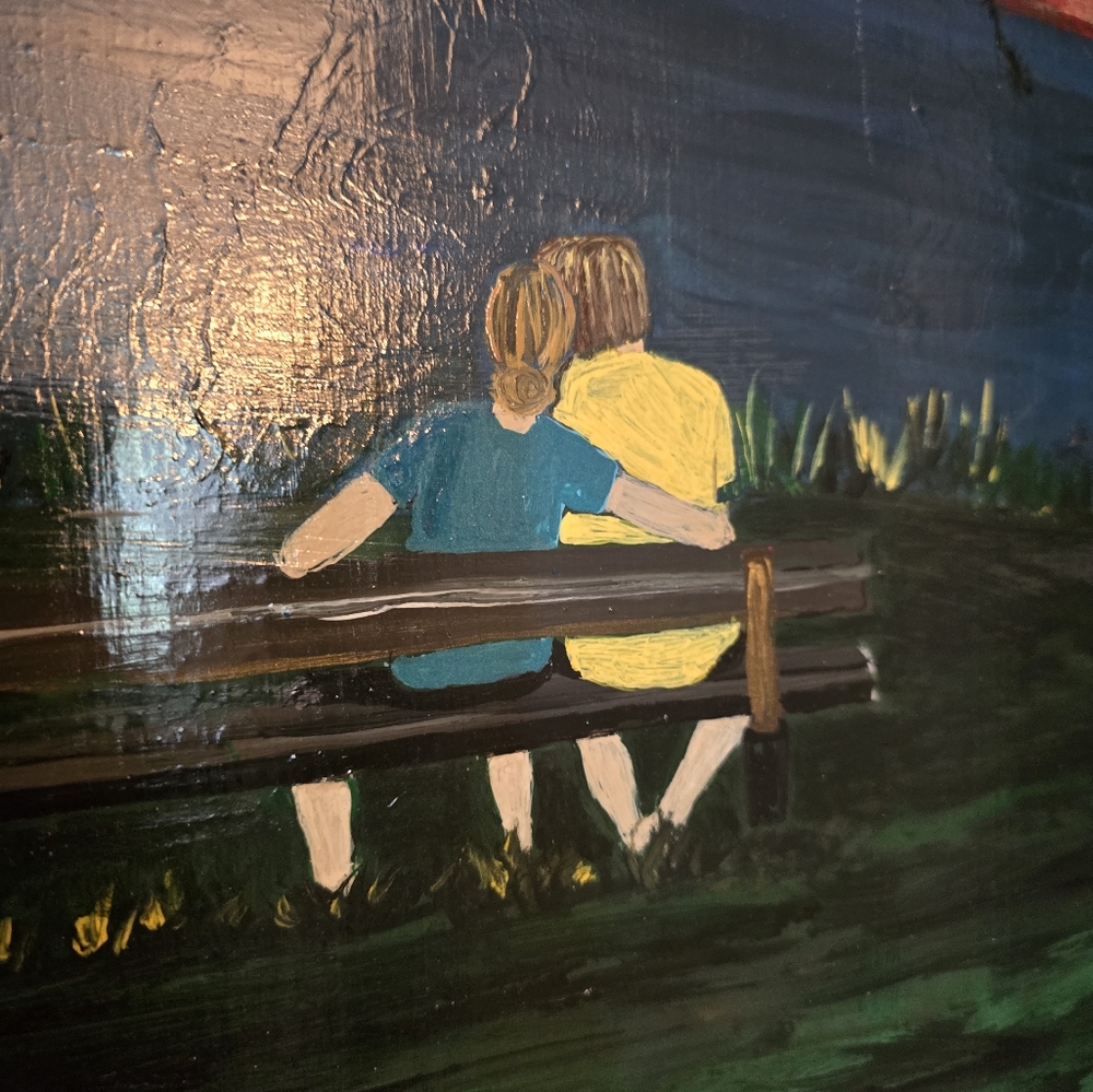 Window Frame Acrylic Painting - Picture 2 of 6